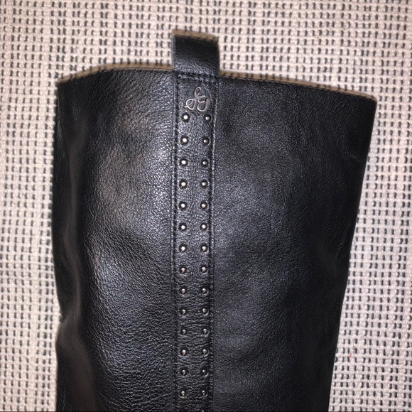 Sam Edelman Prina Studded Black Riding Boots, 9.5 - Picture 6 of 13
